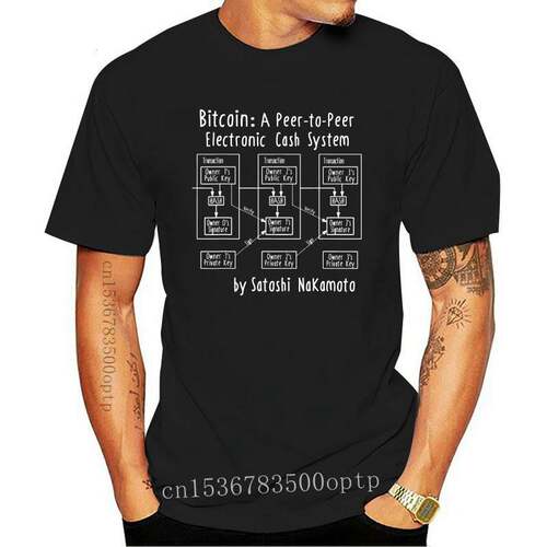 Satoshi's Bitcoin Diagram Shirt Funny Blockchain Crypto Gift
