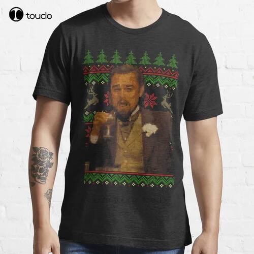 New Dicaprio Drinking Meme - Ugly Sweater T-Shirt Cotton Men