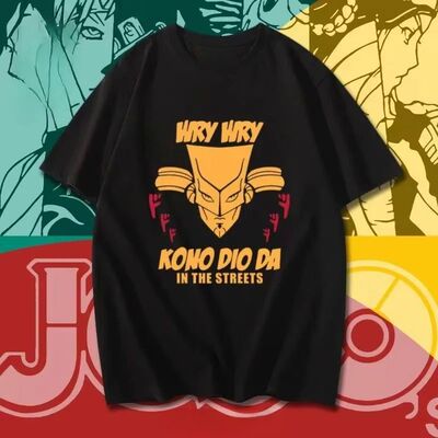 Japanese Anime JOJO Bizarre Adventure Graphic Print T Shirt