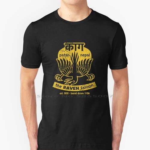 The Raven T-Shirt 100% Cotton T Shirt Indiana Jones 80s Movi