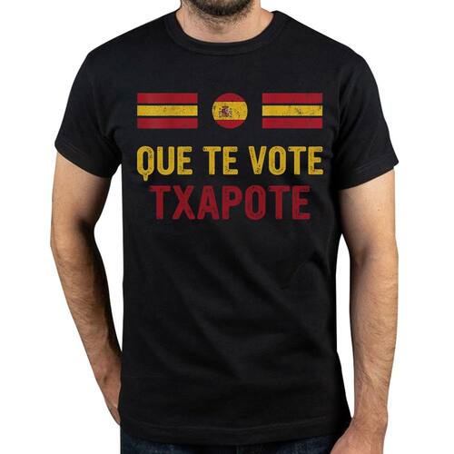 Que Te Vote Txapote T Shirt Funny Spanish Meme Trend Retro C