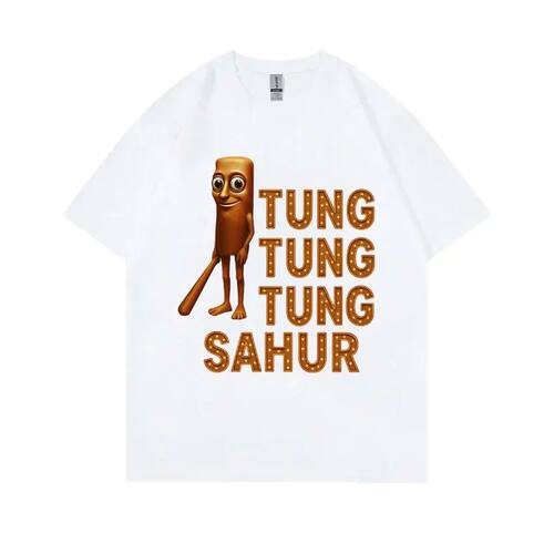 Italian Brainrot Funny Meme Graphic Tshirt Tung Tung Tung Sa