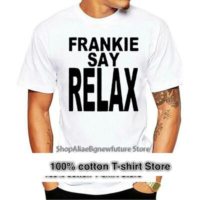 FRIENDS TV Series Frankie Say Relax T Shirt White Cotton Men