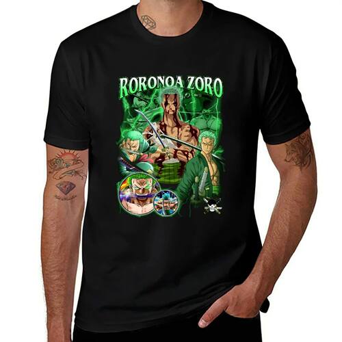 Anime bootleg vintage - zoro T-Shirt luxury designer hippie