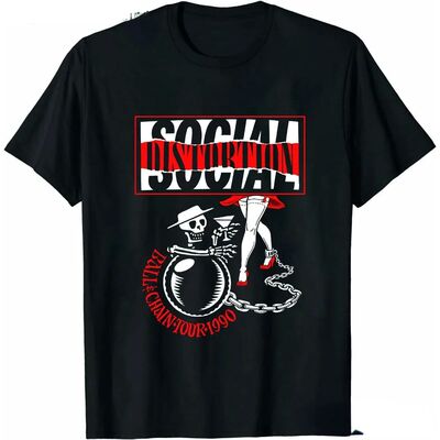 Men Clothing Social Distortion Winged Wheel T-Shirt Ball and