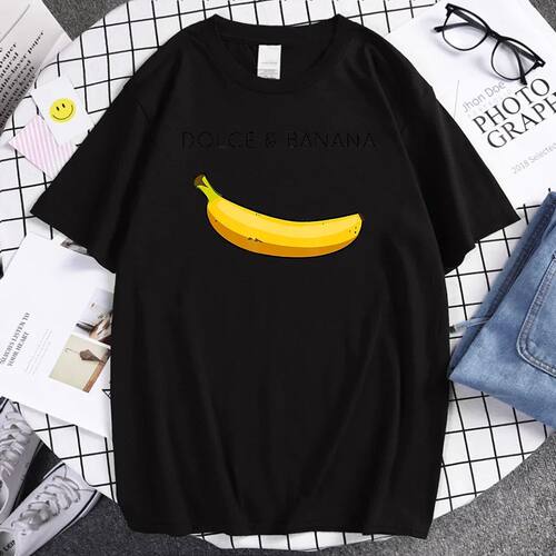 Dolce Banana Funny Desgin Banana T Shirt 2022 Summer Male To