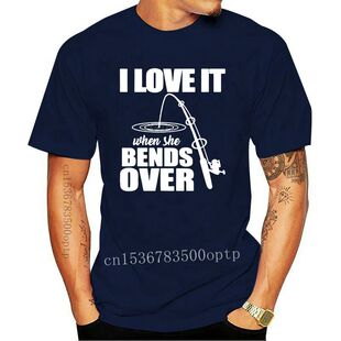 Fishing It When She Bends Over Men T-Shirt Cotton S-3Xl Who