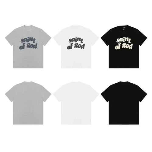 Summer Pure Cotton T-shirt for Men and Women Trendy High Str