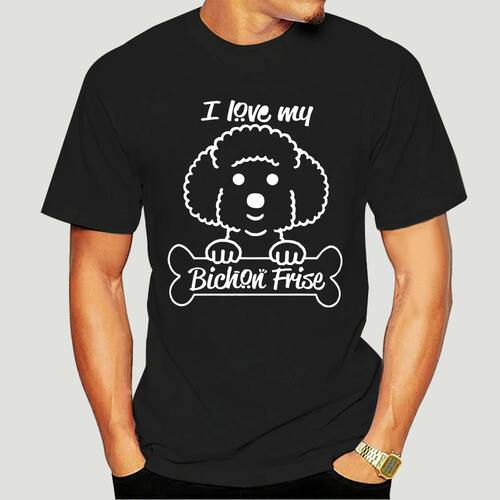 My Bichon Frise Logo 100% Cotton Crew Neck T-shirt 2679X