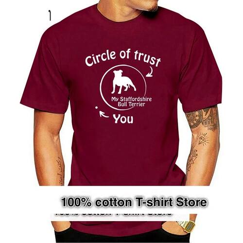 Men's Staffordshire Bull Terrier t shirt designer Short Slee