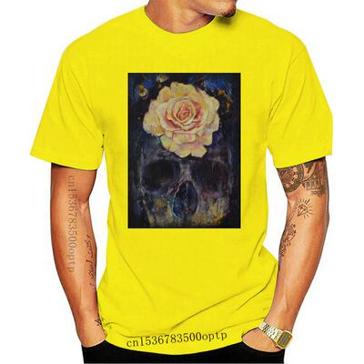 New FORGOTTEN Skull Top T-shirts Men Rose T Shirt Vintage Ts