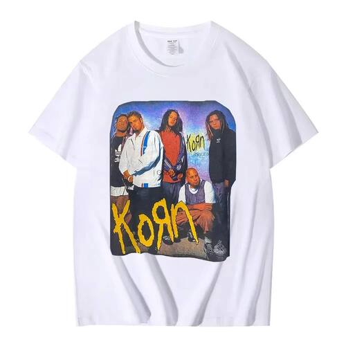 90s American Rock Band Korn ISSUES T Shirt Metal Gothic T-sh