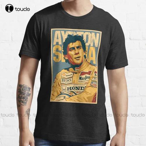 New Let Me High Ayrton Senna Ayrton Senna T-Shirt Cotton Tee