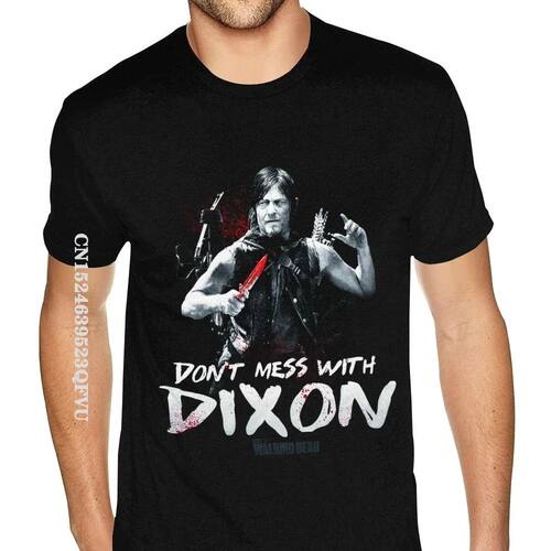 Walking Dead Daryl Dixon Printed Mens Tshirt Plus Size Men's