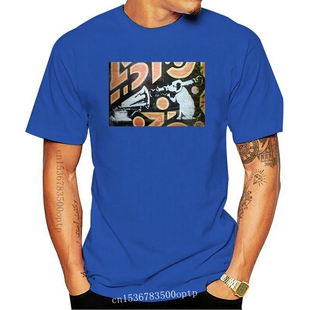 New Hmv Dog Banksy - Graphic Cotton T Shirt Short & Long Sle