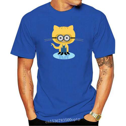 New 2021 Buddy Cat Octopus Funny Men's Black T-shirt Custom