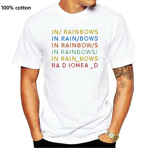 New Mens Rock Band Radiohead In Rainbows T Shirt Custom Pers