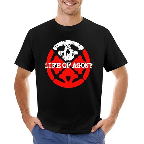 Red Logo T-Shirt Life Of Again Summer T-Shirts Plus Size Men