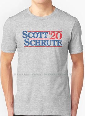 Michael-Dwight Schrute 2020 100% Cotton T Shirt Dwight Schru