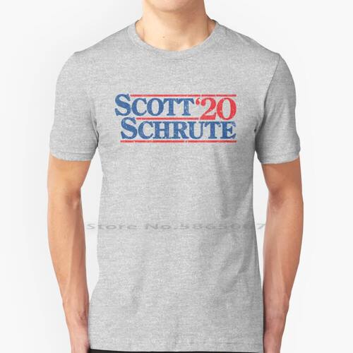 Michael-Dwight Schrute 2020 100% Cotton T Shirt Dwight Schru