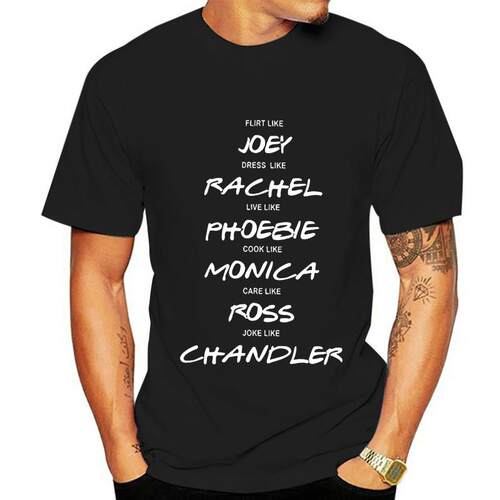 T-shirt décontracté de la série télévisée friends, joe