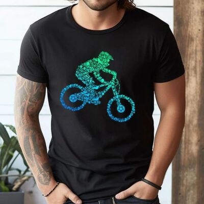 Mountain Bike MTB Downhill Biking Cycling Biker Boys T-Shirt