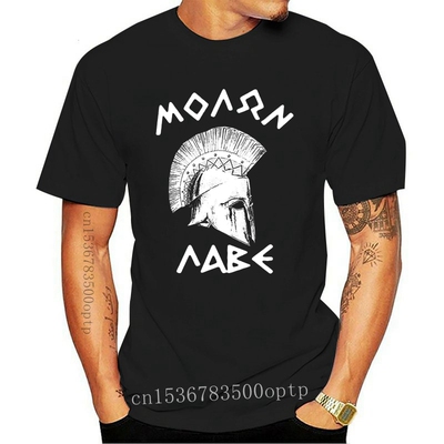 New Spartans t-shirt Sparta Greece helmet gym 300 molon labe