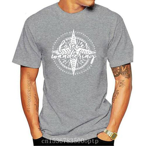 New Forever Wandering 2021 Men Tee Shirt Geometric Graphic T