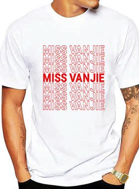 Miss Vanjie – t-shirt manches courtes pour femme, en coton,