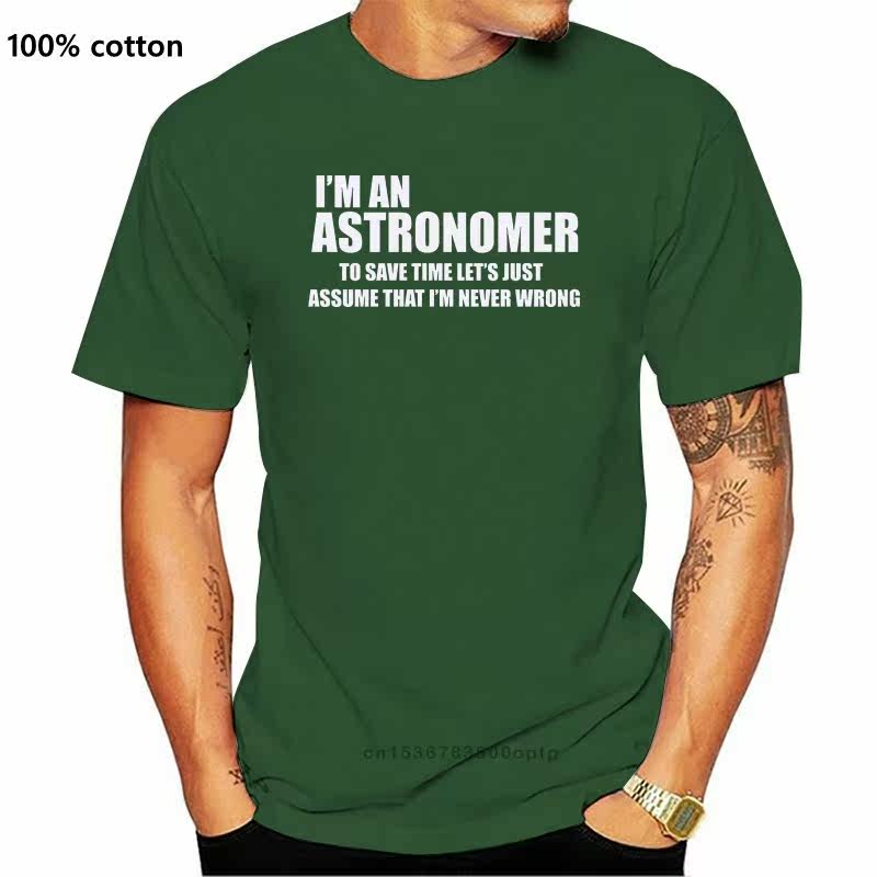 100% Astronomer T-shirt Astronomy Astronomer Tee Shirt gift - 实物图