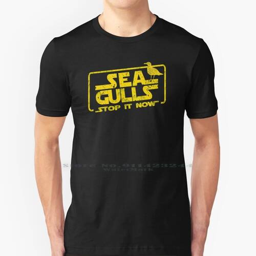Seagulls 100% Cotton T Shirt Seagulls Stop It Now Funny Funn