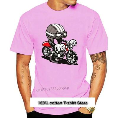 Camiseta Fm10 de Caferacer, Camisa cómoda con dibujos anima