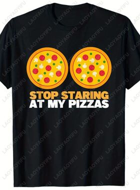 Classic Pizzas Printed Cotton Graphic T Shirts Women Clothes