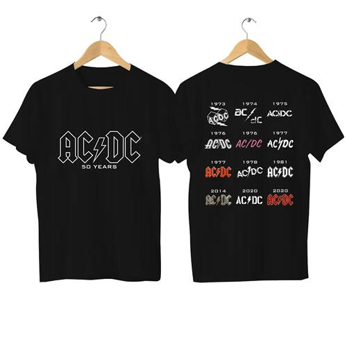 2025 AC PWRDUP Live DC Print Tshirt Graphic T Shirts Men Wom