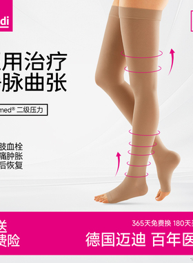 德国进口medi官方迈迪静脉曲张医用弹力裤袜绑带治疗型二级压力女