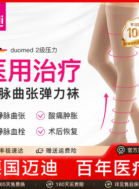 德国进口medi官方迈迪静脉曲张医用弹力裤袜绑带治疗型二级压力女