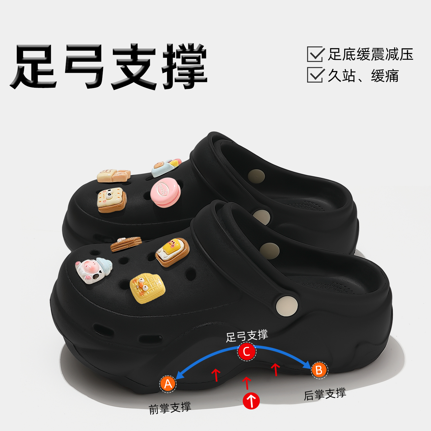 洞洞鞋女款有足弓厚底夏季外穿