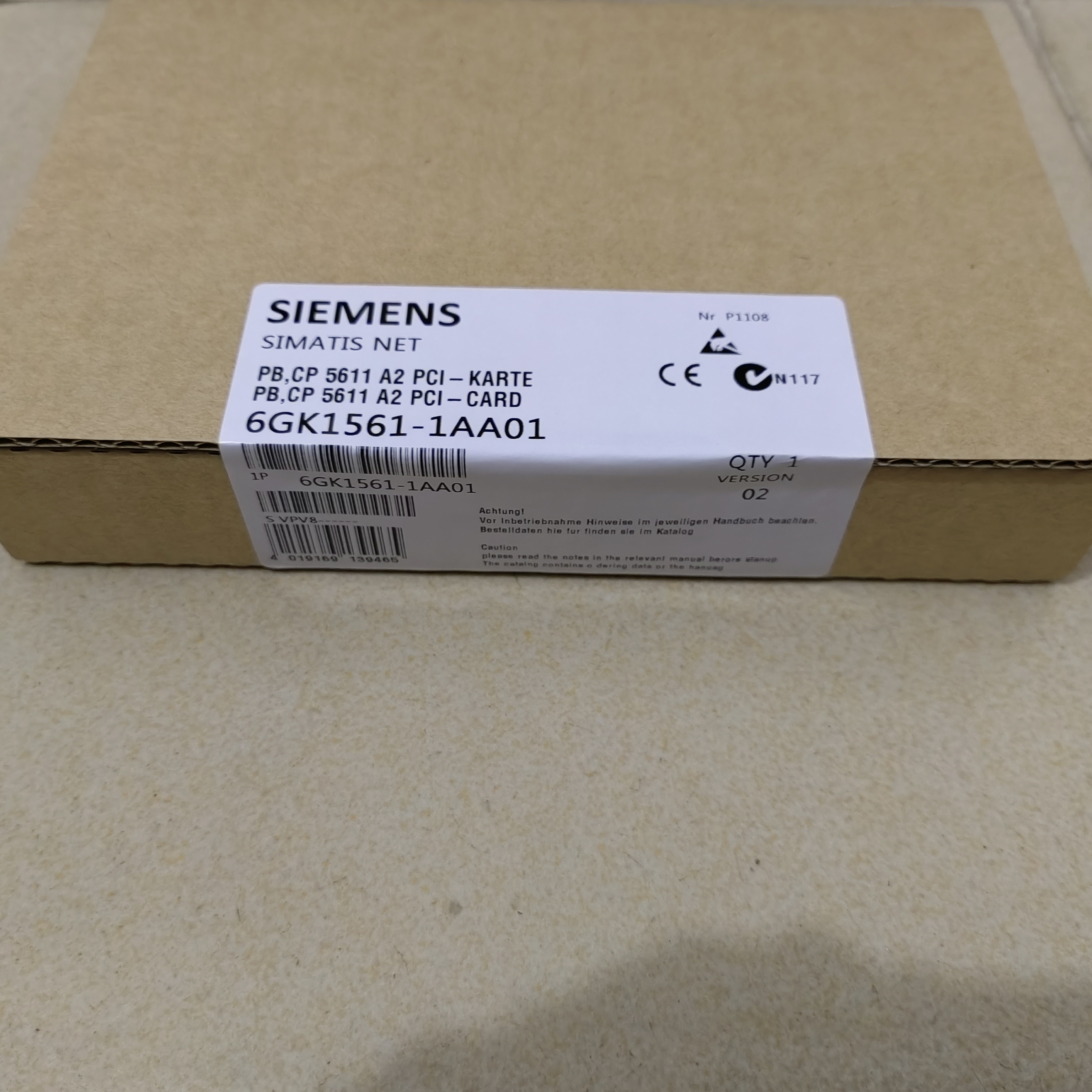 西门子全新CP5611通讯卡6GK1561/1562-1AA01现货