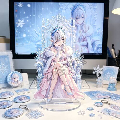 原神超越PV至冬女皇冰神立牌