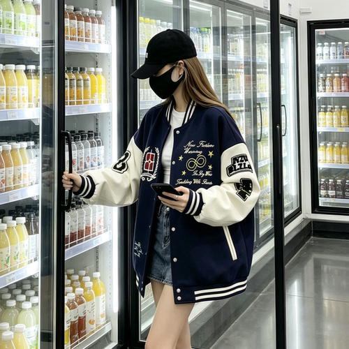 棒球服外套女新款今年流行爆款