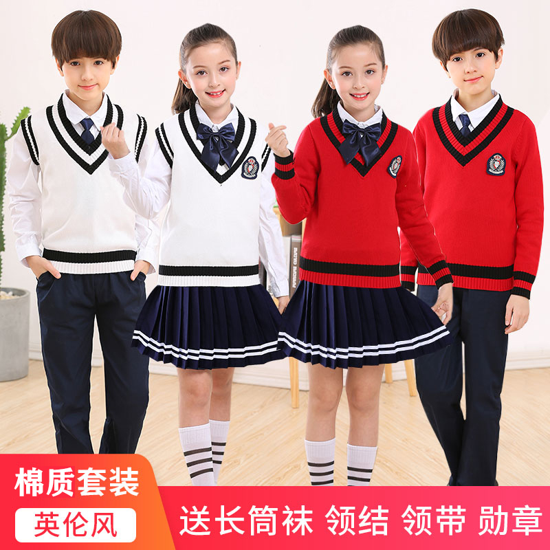 元旦儿童秋冬合唱朗诵服演讲校服