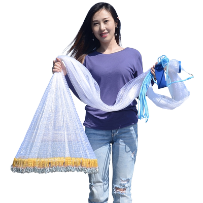 新款撒网飞盘式手抛网