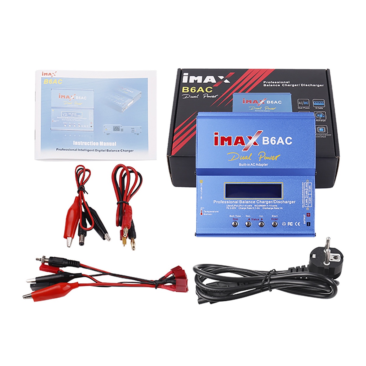 IMAX B6AC 80W 平衡充电器航模锂电池智能充电器内置电源适配器