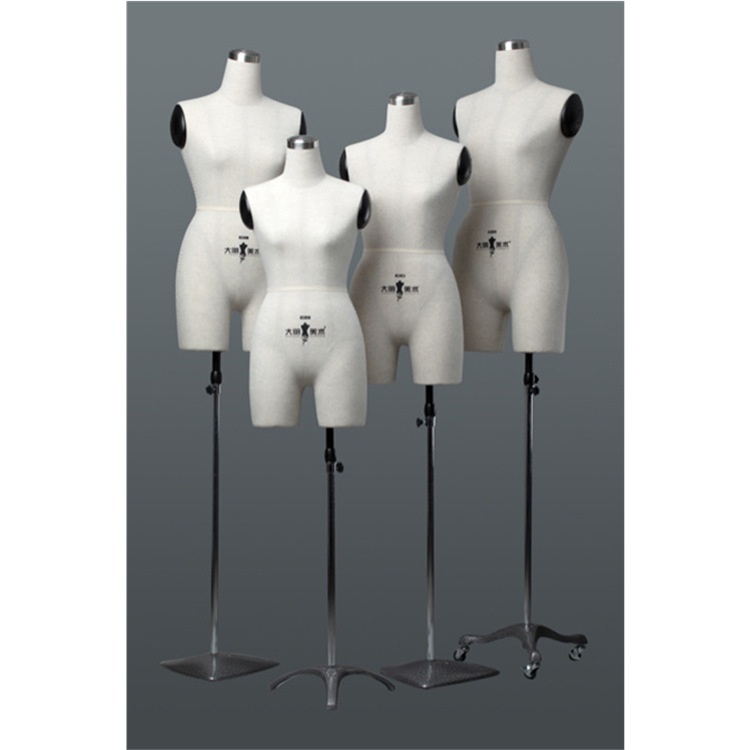 大明人台立体裁剪女服装模特道具女半身模特衣架分腿版房模特插针