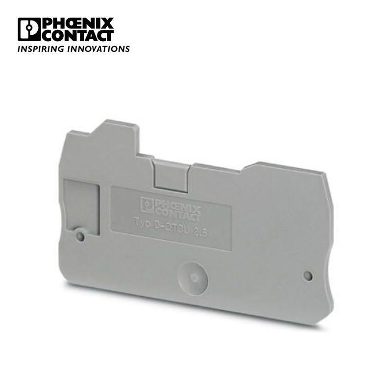 菲尼克斯 接线端子附件端板挡板 D-QTCU 2,5