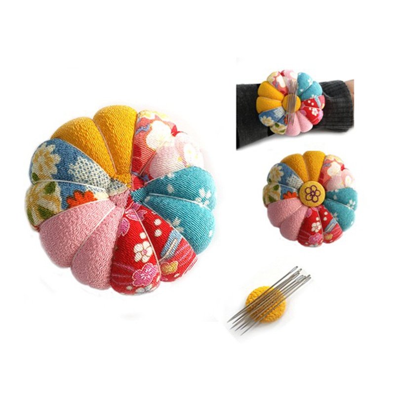 跨境手工具吸针器针插两用针扎针垫磁力手腕和风南瓜插针包 E435