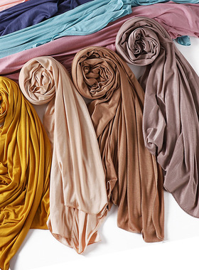 rd modal jersey scarf mercerized cotton breathable headscarf