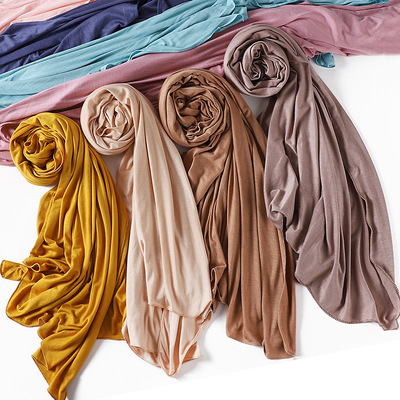 rd modal jersey scarf mercerized cotton breathable headscarf