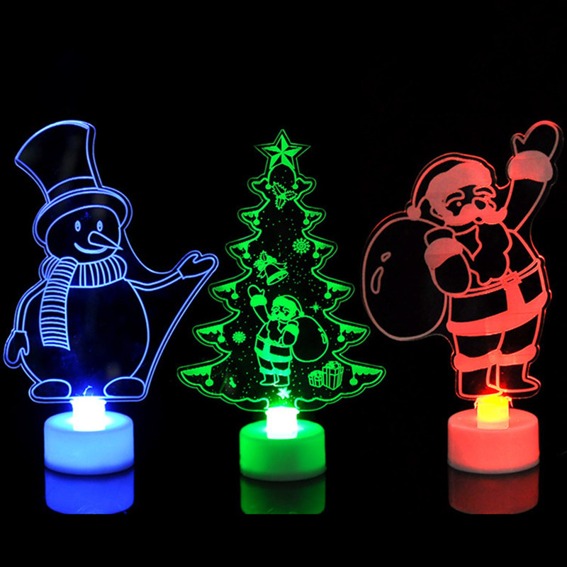 corations party supplies acrylic christmas night lights gift