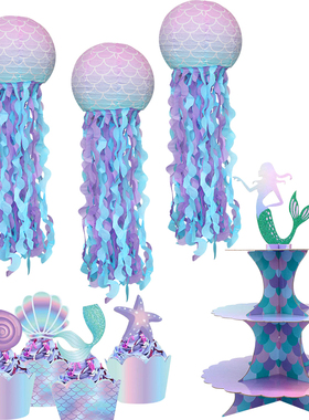 Mermaid Themed Birthday Party Decoration DIY Wedding Supply